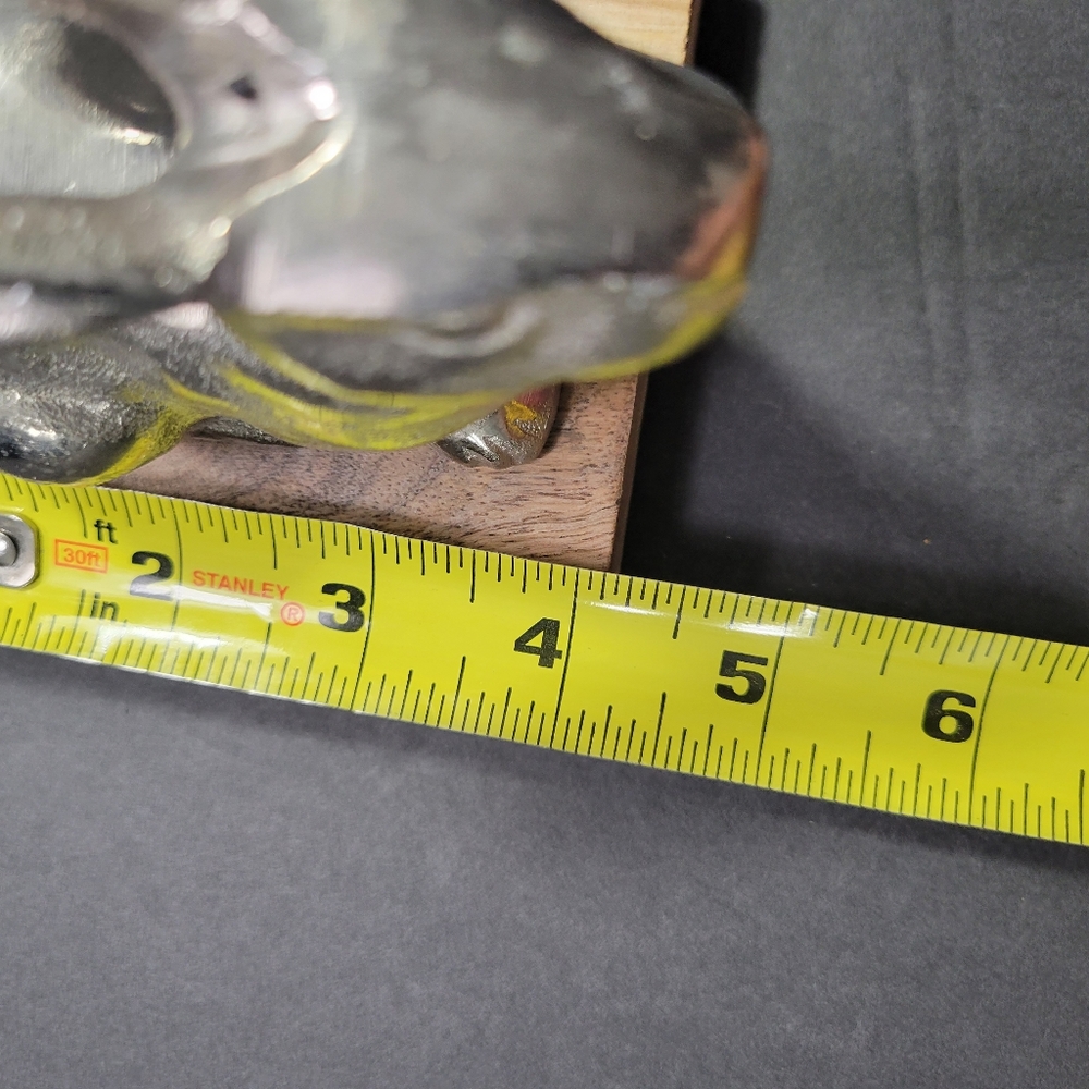 Silver Easter Bunny Rabbit Ears Back Sitting Rabbit, 4" - Picture 8 of 10